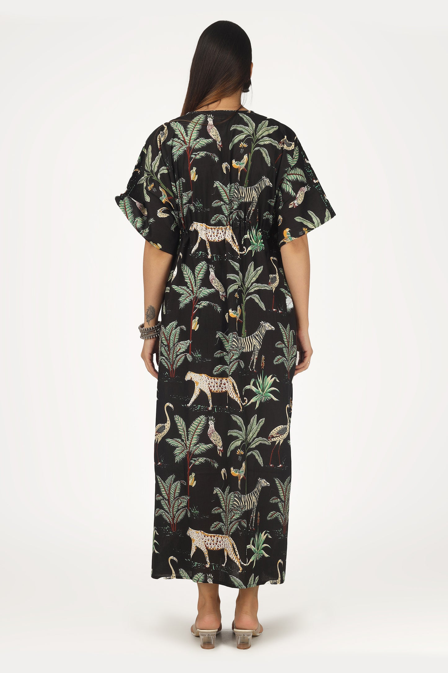 Black Jungle | 100% Cotton Kaftan