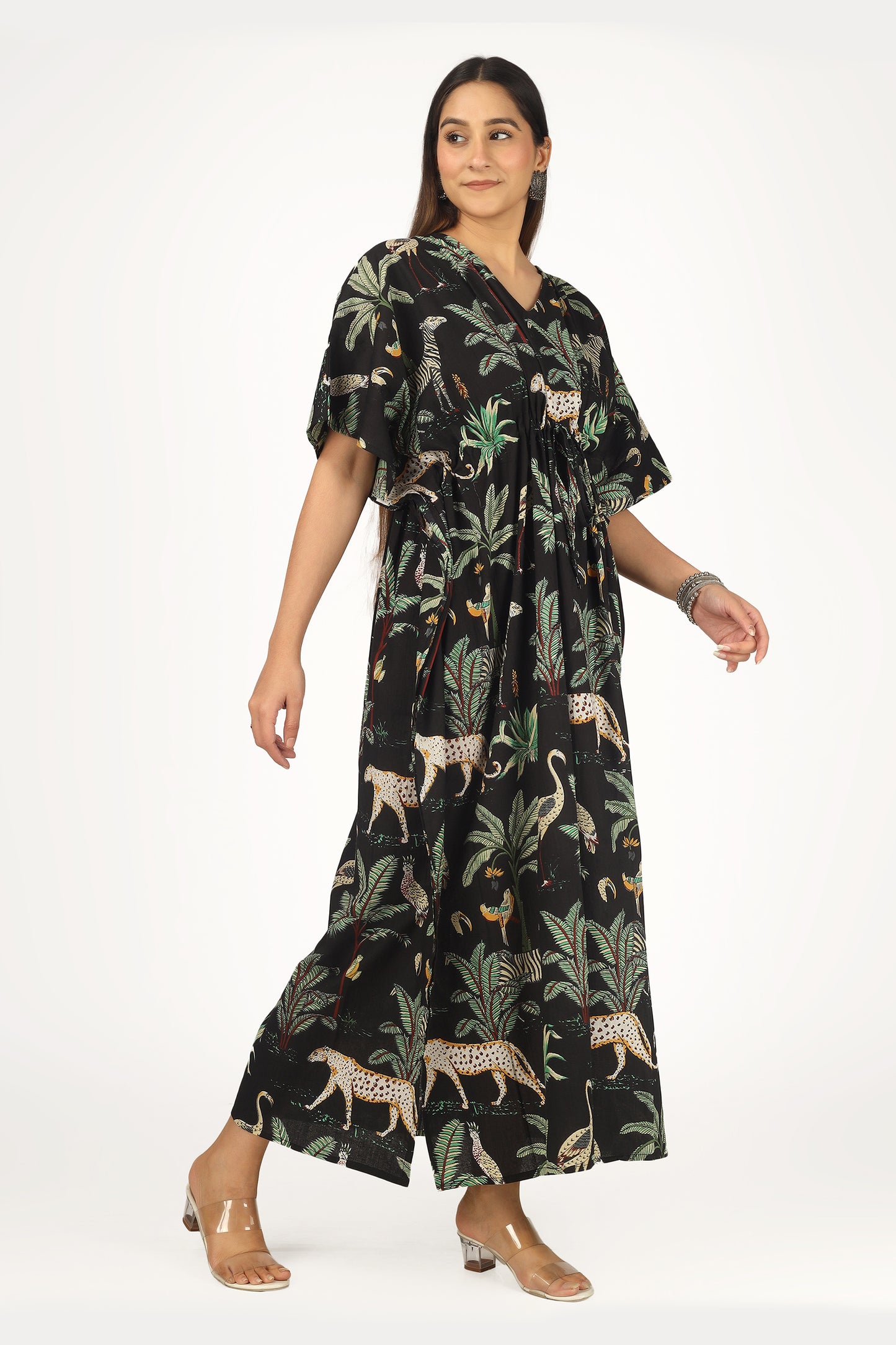 Black Jungle | 100% Cotton Kaftan