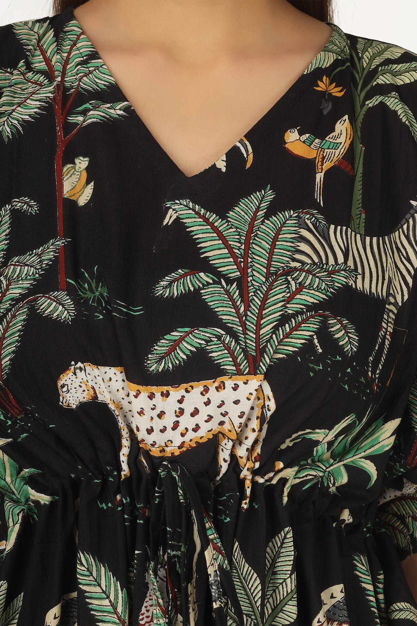 Black Jungle | 100% Cotton Kaftan