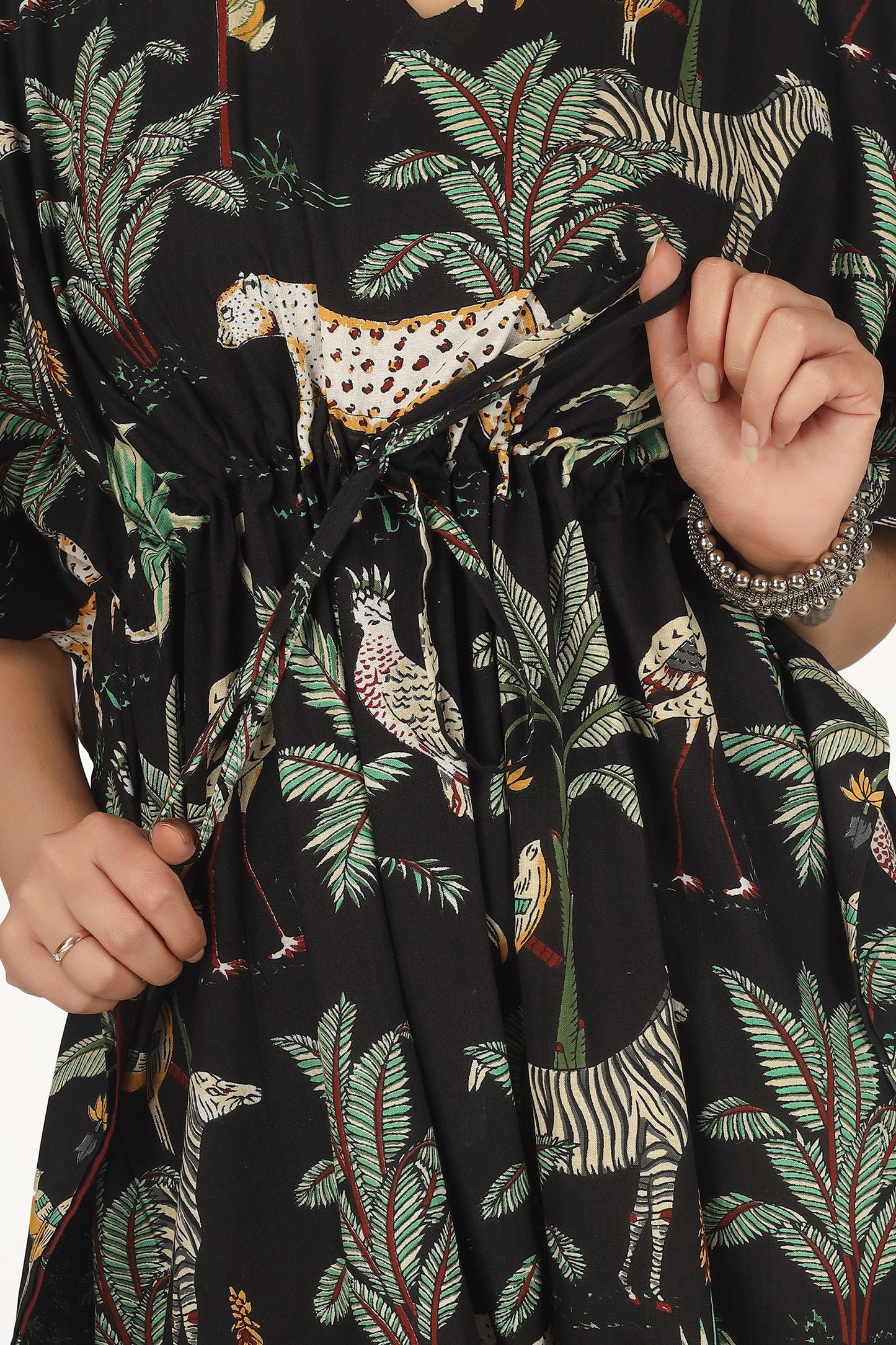 Black Jungle | 100% Cotton Kaftan