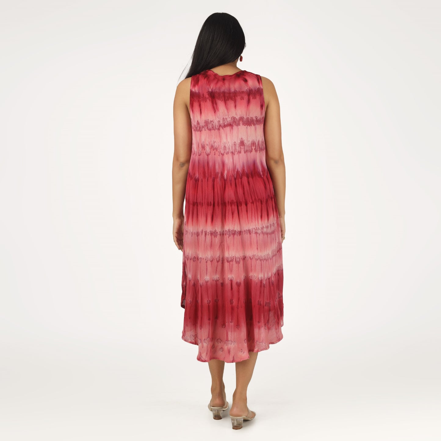 Summer Beach Boho Hippie Tie Dye Sundress Free Size
