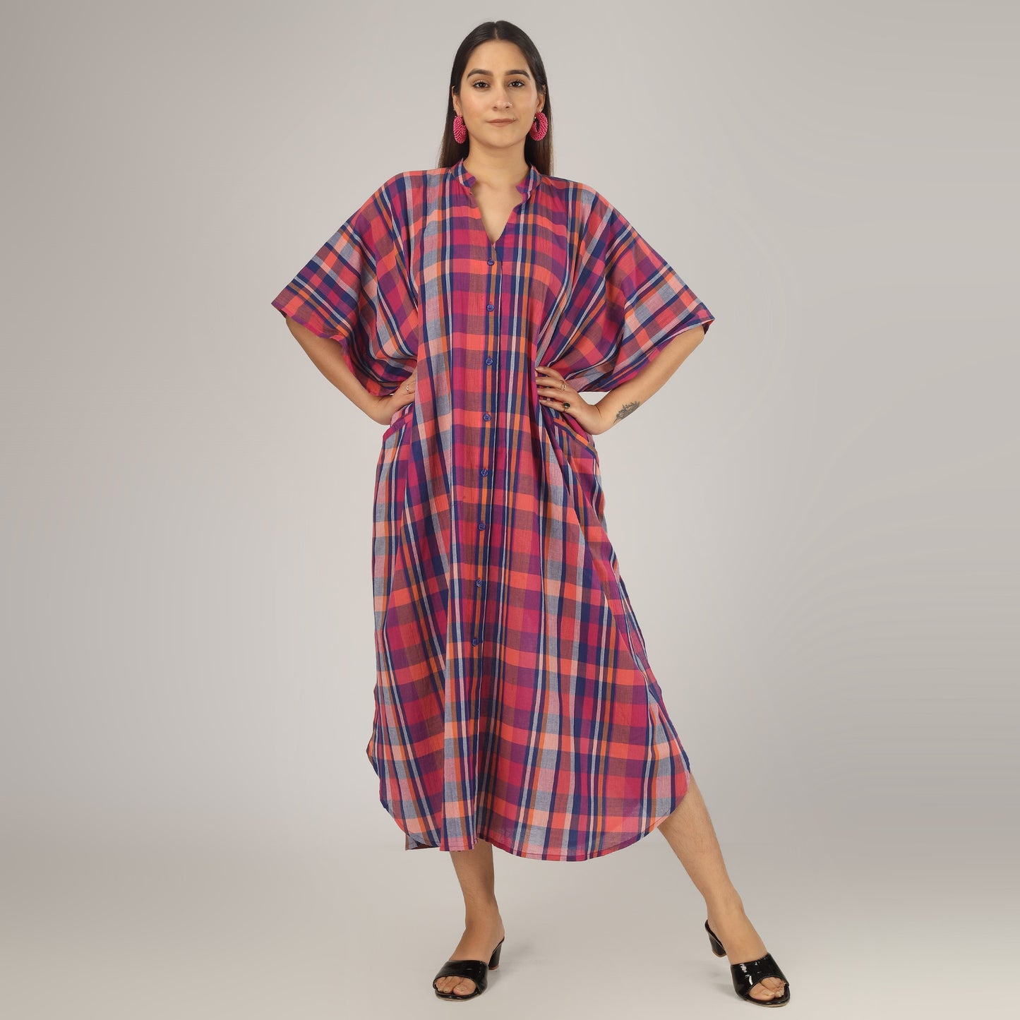 Color Block Shirt Dress