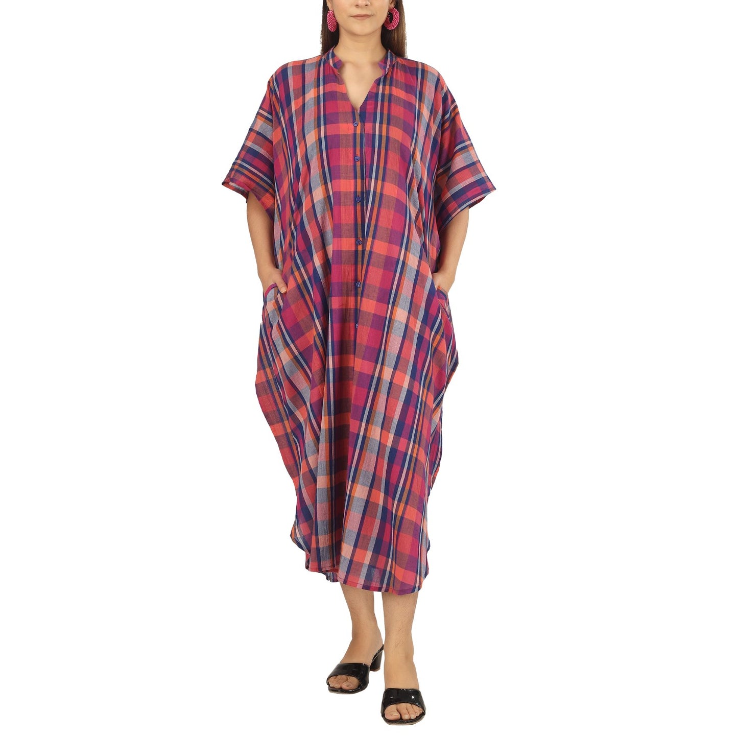 Color Block Shirt Dress