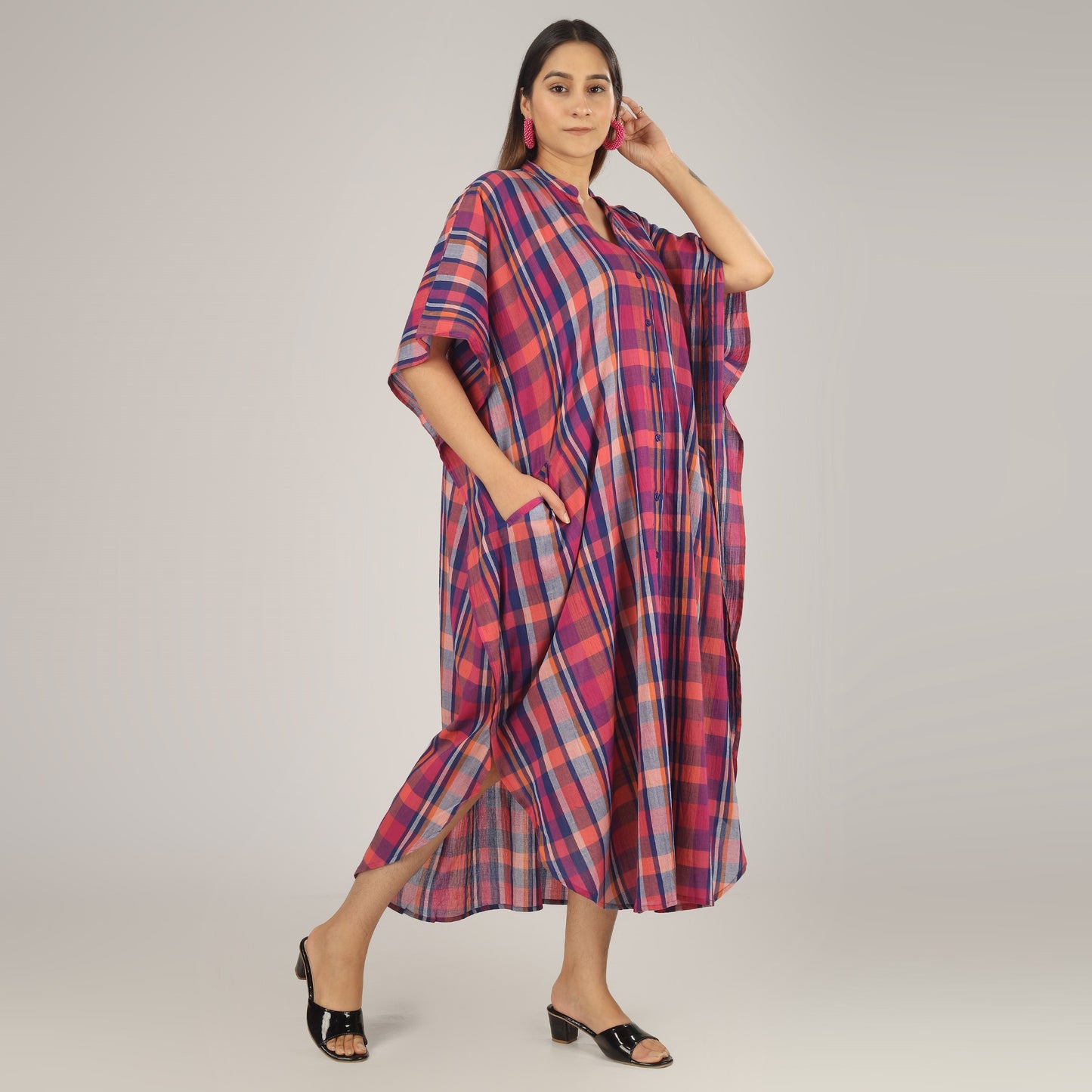 Color Block Shirt Dress