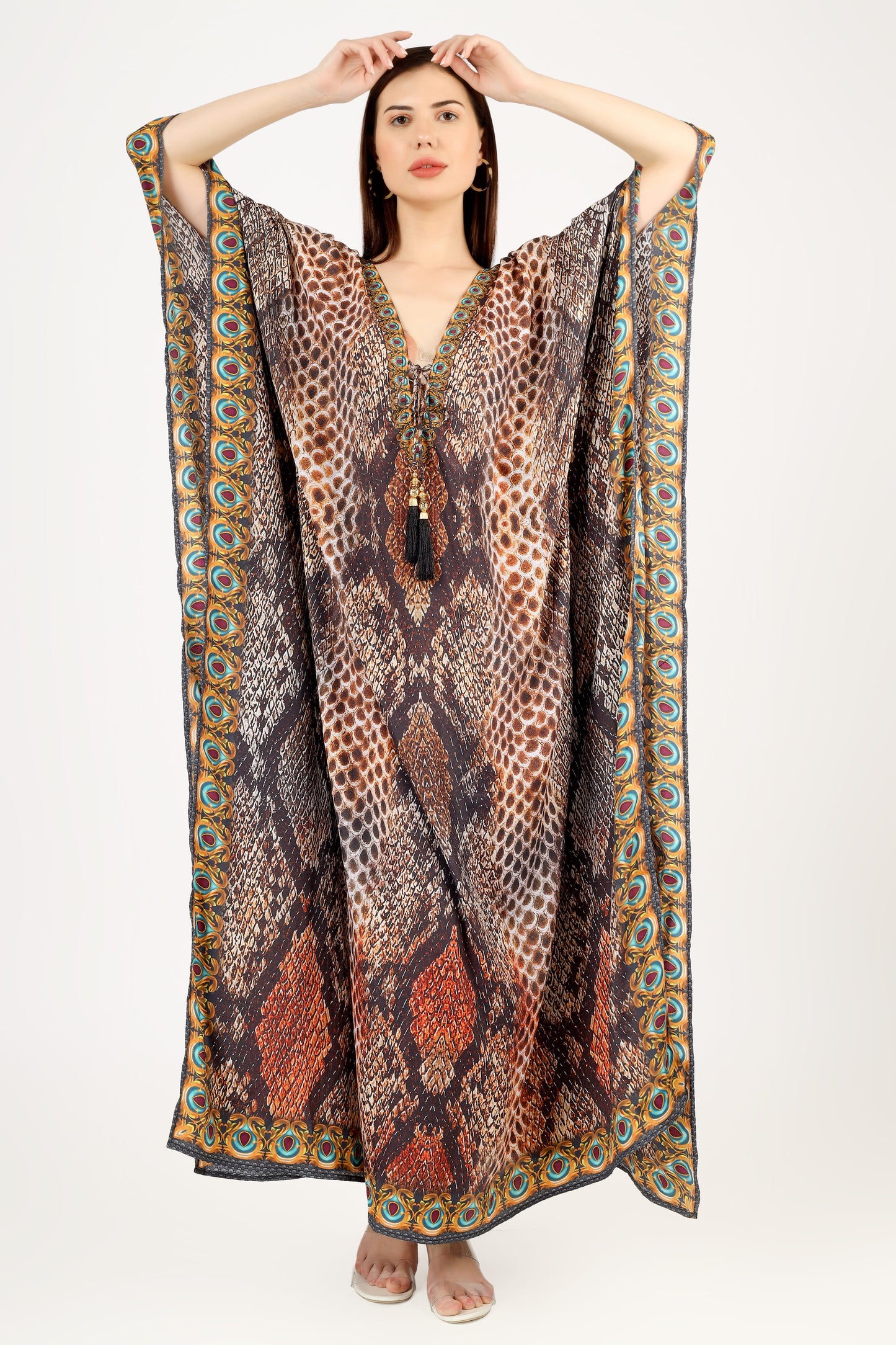 Athena | Luxe Art Silk Kaftan