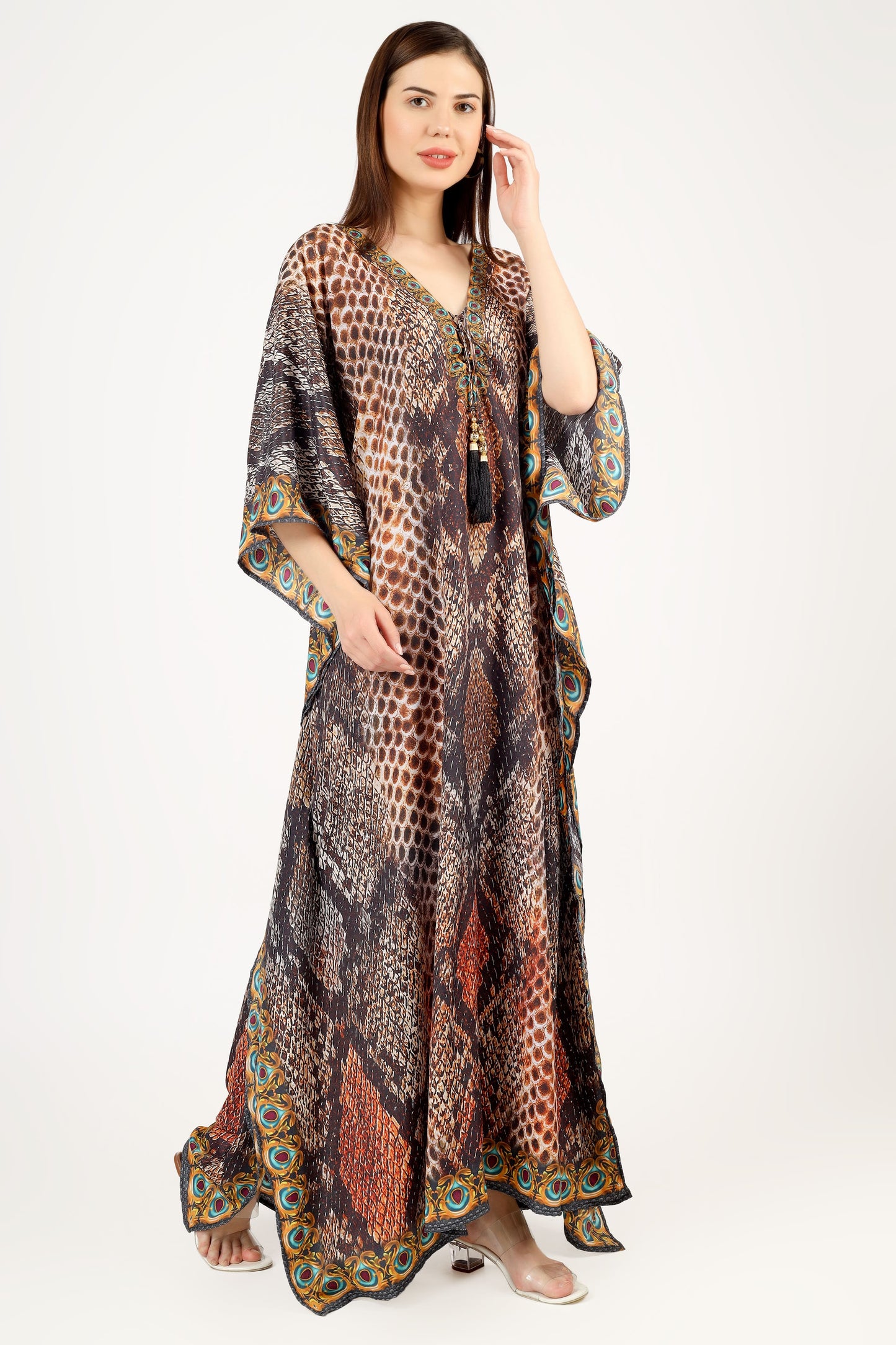 Athena | Luxe Art Silk Kaftan