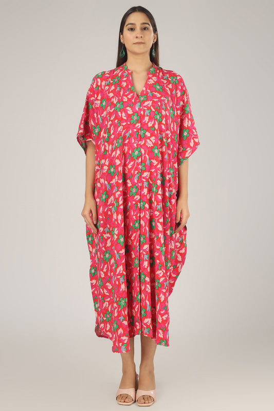 Pink Meadow | Pink Shirt Dress With Pockets | One Size Fits AU 10 - 24