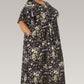 Olive Blossom | Black Frill Sleeve Dress With Pockets