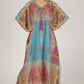 Paisley Paradise | Blue Luxe Art Silk Kaftan