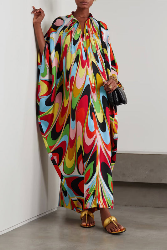 Marble Mirage | Multicolor Kaftan