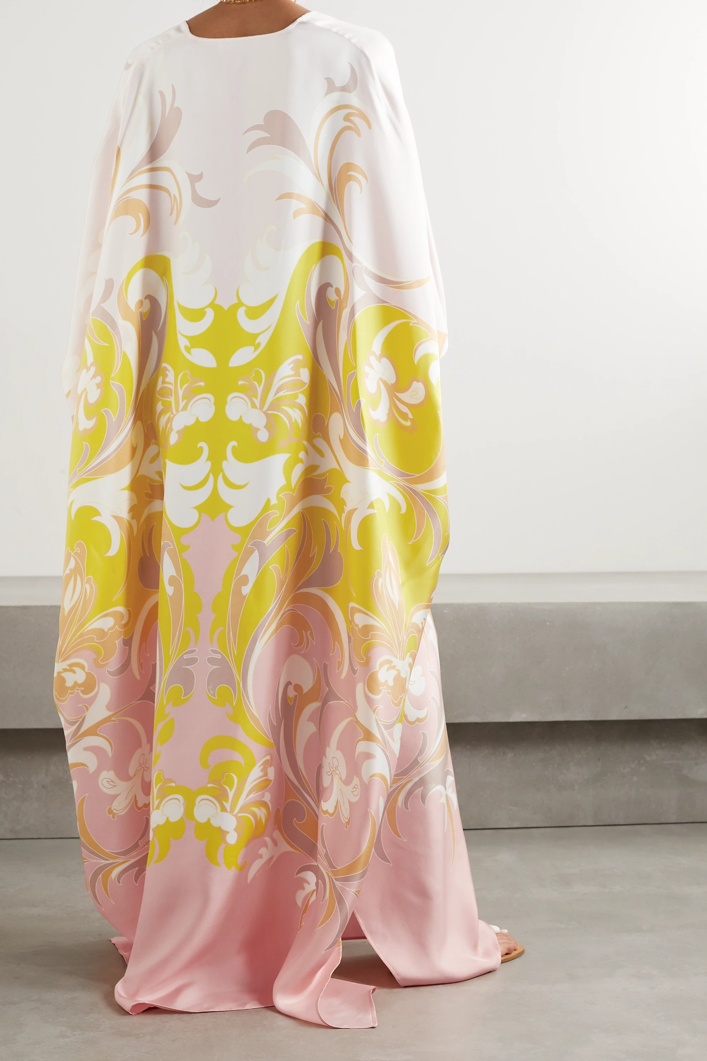 Blush & Bloom | Pink Party-Wear Kaftan