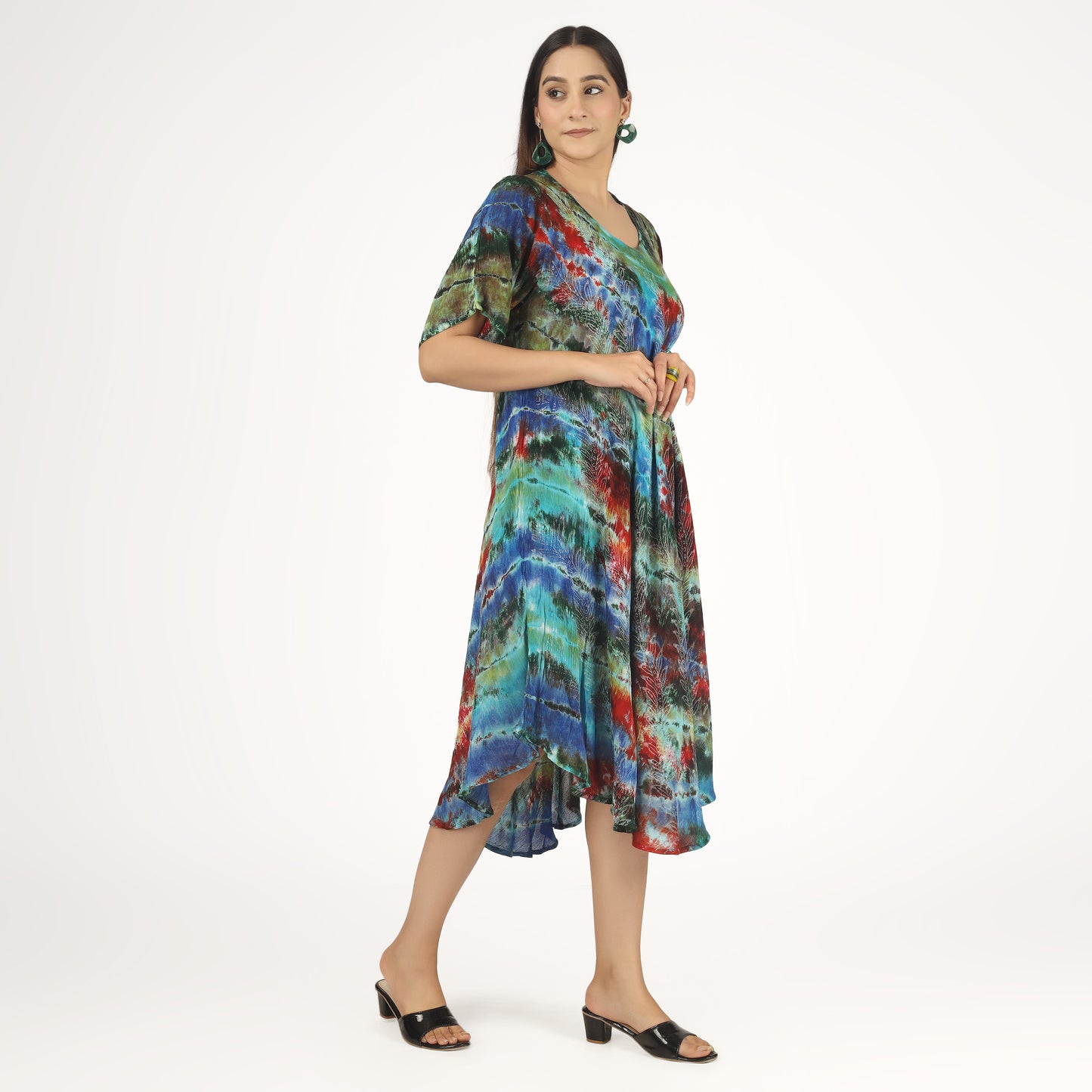 Jungle Tide | Boho Tie Dye Sundress