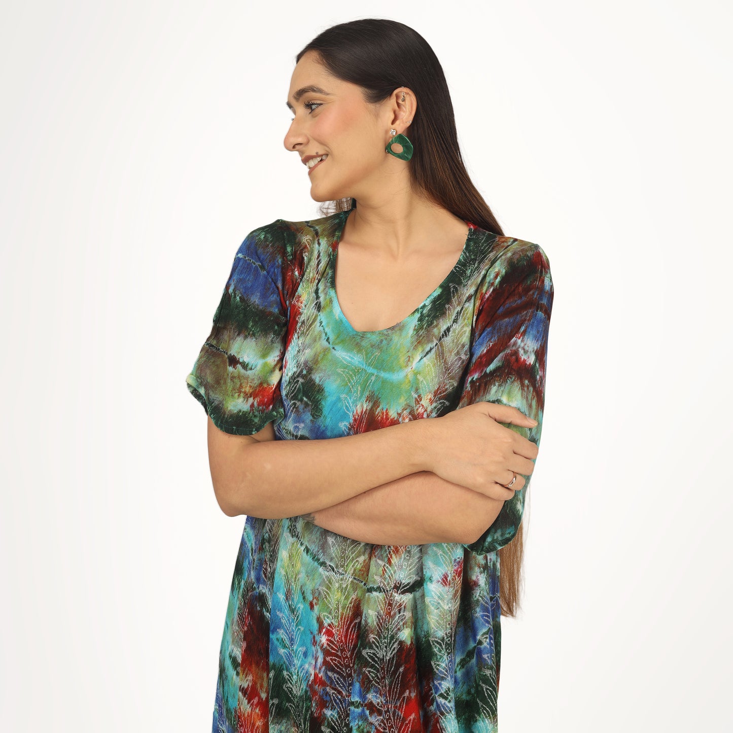Jungle Tide | Boho Tie Dye Sundress