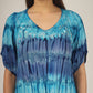 Summer Beach Boho Hippie Tie Dye Sundress with Sleeves