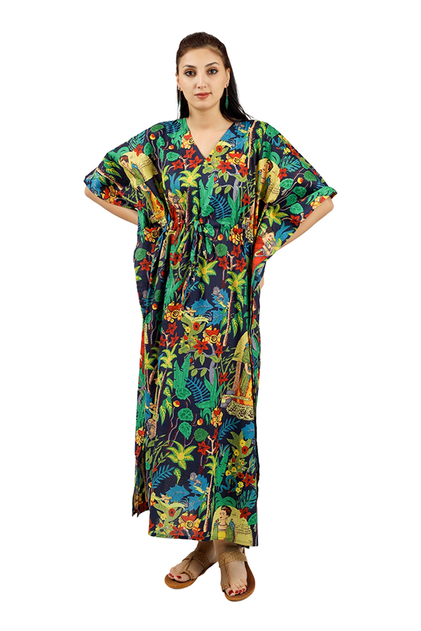 Blue Frida | 100% Cotton Kaftan