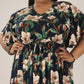 Noir Nectar | Black Frill Sleeve Dress With Pockets