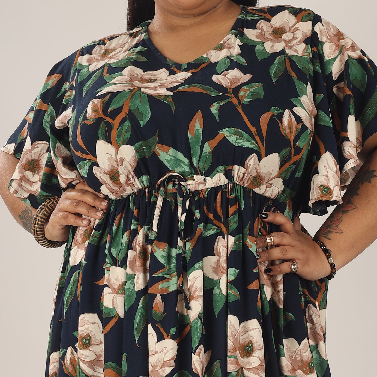 Noir Nectar | Black Frill Sleeve Dress With Pockets