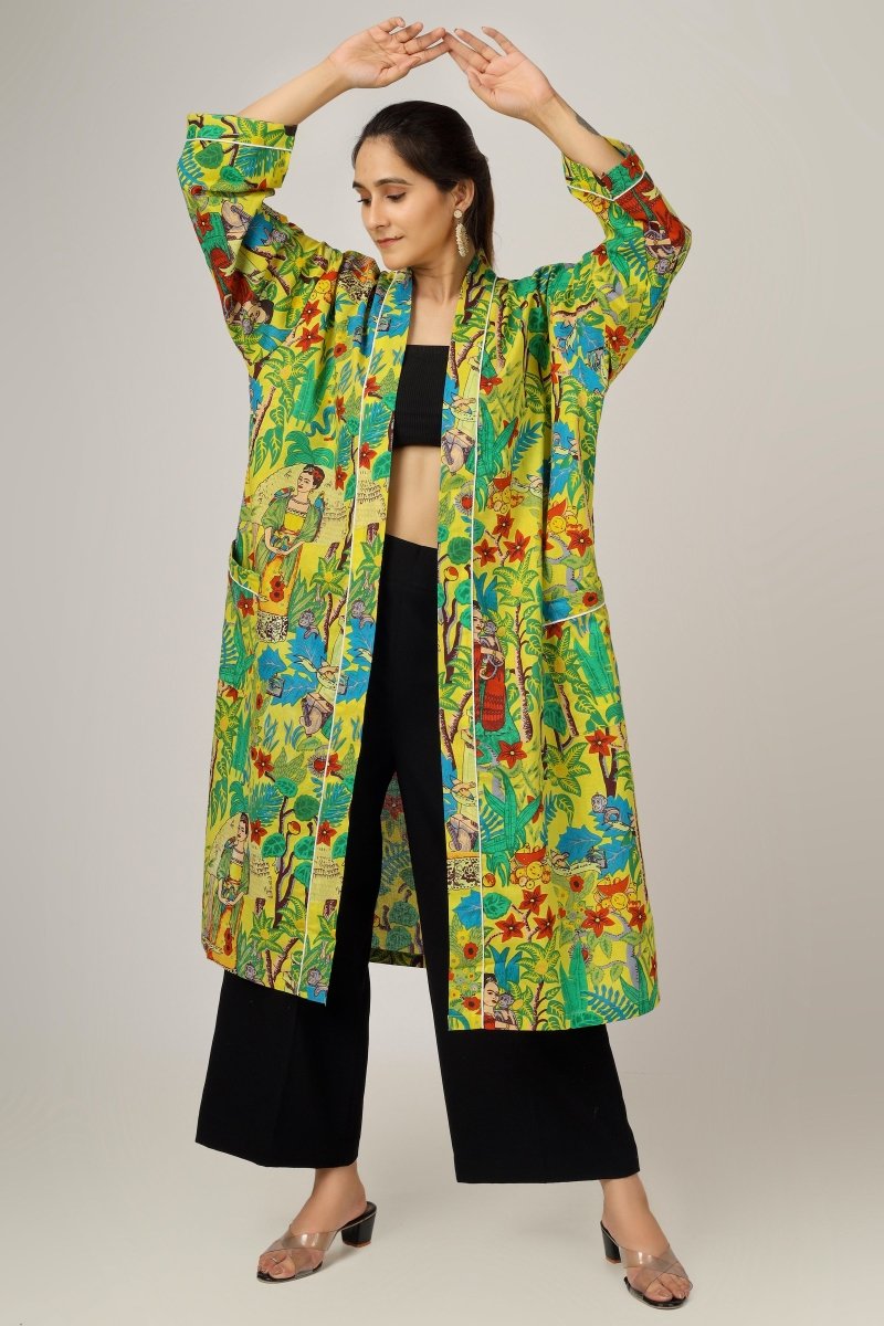Yellow Frida Bathrobe - Earthen Threads