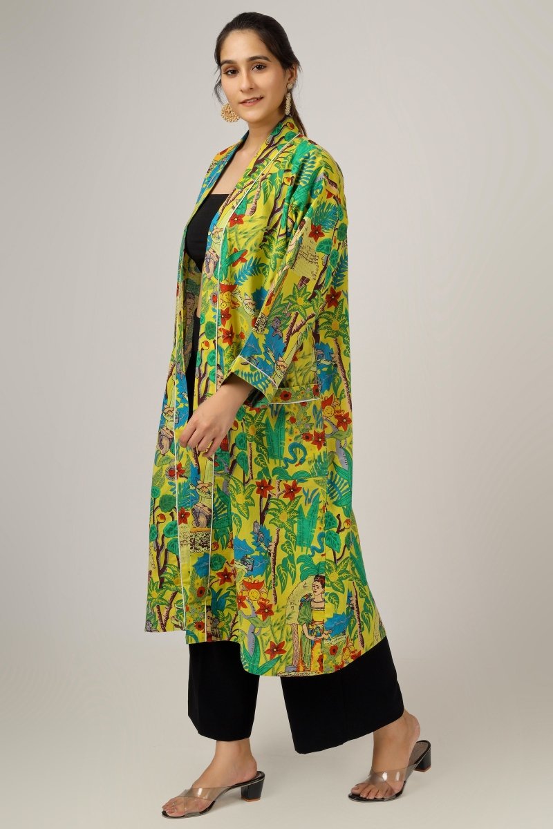 Yellow Frida Bathrobe - Earthen Threads