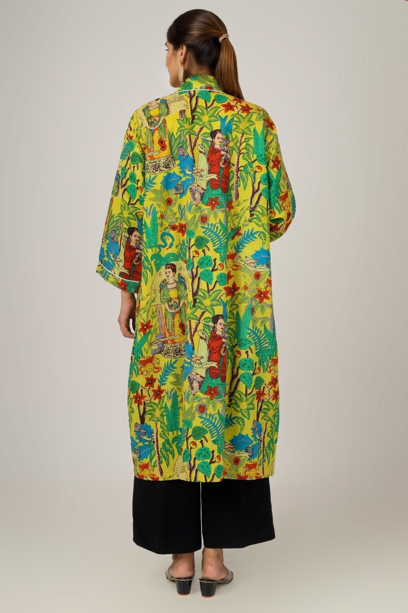 Yellow Frida Bathrobe - Earthen Threads