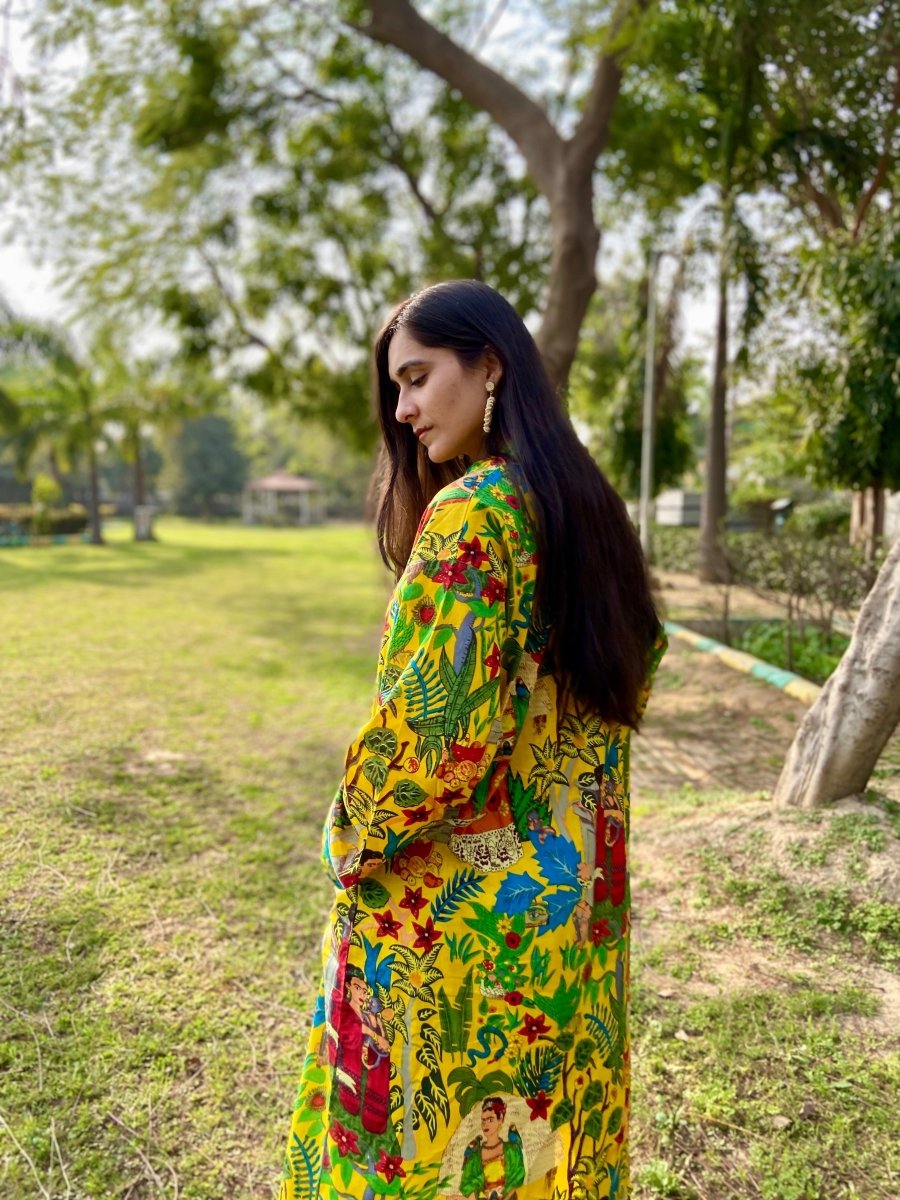 Yellow Frida Bathrobe - Earthen Threads