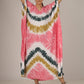 Earthen Threads Beach Summer Shibori Tie Dye Kaftan Kimono Green White